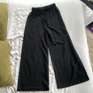 Medium Black Zara Wide Leg Sweatpants